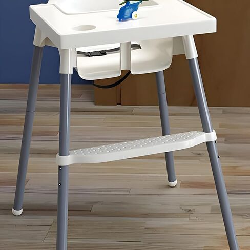 High Chair Foot Rest,Adjustable & Non-Slip Foot Rest for IKEA High Chair Accessories,Compatible with Antilop,Easy Installation,Made with Durable Polypropylene in Saudi Arabia
