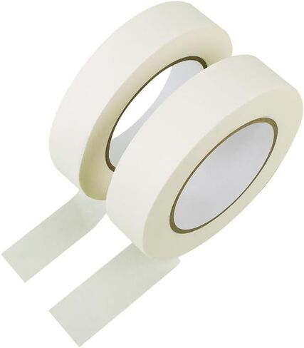 2 Rolls White Artist Tape, 0.47 Inch x 54.68 Yards Hand Tear Self-Adhesive Gaffer Tape for Labeling Cable Stage Photo Studio Painters Duct Repair in Saudi Arabia