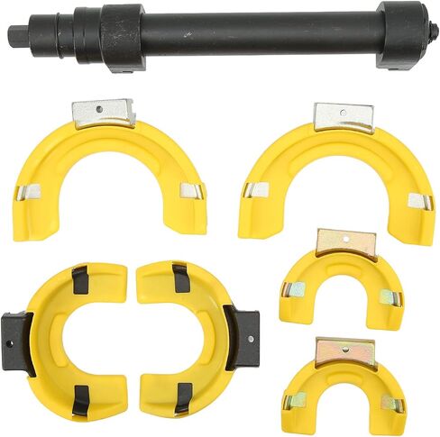 Strut Spring Compressor Kit, Coil Spring Removal Tool, 4487KG Force Interchangeable Fork Extractor Set for Suspension Work in Saudi Arabia