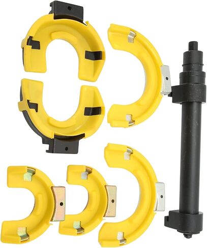 Strut Spring Compressor Kit, Coil Spring Removal Tool, 4487KG Force Interchangeable Fork Extractor Set for Suspension Work in Saudi Arabia