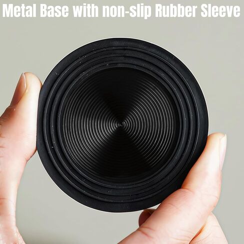 【Black Kenzan Series】Round Floral Arranger Frog Flower Fixed Tools Japanese Floral Pins Holder with Rubber Base for Ikebana Arrangement, Plant Fixation (2inch/50mm Black Kenzan) in Saudi Arabia