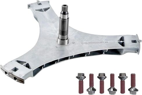 DC97-16509B (OEM) Washer Flange Shaft Assembly & DC60-40137A Hex Mounting Bolt (6pcs) & DC69-00804A Gasket Seal Replacement for Sam Washer, Replaces Part Numbers DC97-16509A DC97-16509C 2-Year QA in Saudi Arabia