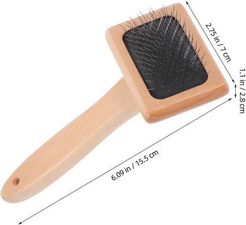 NUOBESTY 2pcs Wool Felting Spinning Crafts Tools Wooden Handle Slicker Brush for Needle Felting Supplies Pet Grooming Cat Shedding in Saudi Arabia