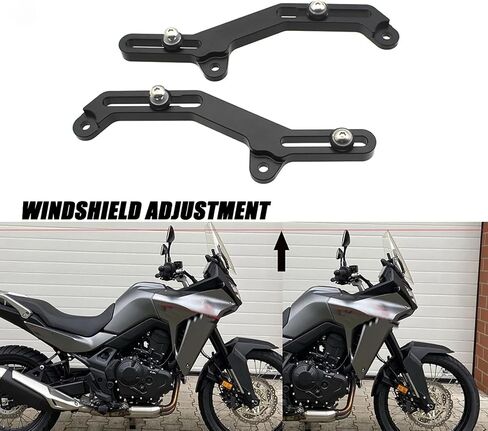 لـ XL750 XL 750 Transalp 750 2023 2024 أدوات ضبط الزجاج الأمامي للدراجات النارية ملحقات الرياح القابلة للتعديل لتدفق الهواء (أسود) in Kuwait