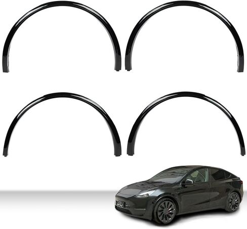 CHEDA مضيئة الحاجز عجلة قوس صب الجانب الأيسر الخلفي متوافق مع 2020-2024 Tesla Model Y MY، غير مناسب 2025 نموذج جديد 149416300B، 149418700B، in Kuwait