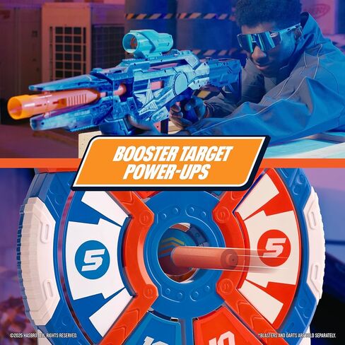 NERF 360 Battlezone Audio Target Game – Immersive 360° Foam Dart Blaster Challenge with LED Targets & Sound FX – 4 Game Modes in Saudi Arabia