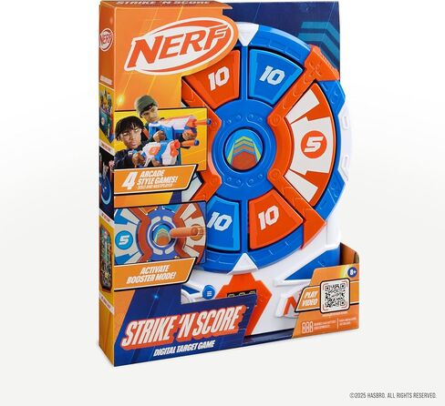 NERF 360 Battlezone Audio Target Game – Immersive 360° Foam Dart Blaster Challenge with LED Targets & Sound FX – 4 Game Modes in Saudi Arabia