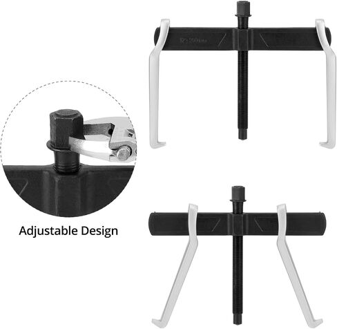 QWORK 12 Inch 2-Jaw Gear Puller - Heavy-Duty Steel Adjustable Puller Tool Separate Lifting Device for Removing Pulley Flywheel Bearing in Saudi Arabia