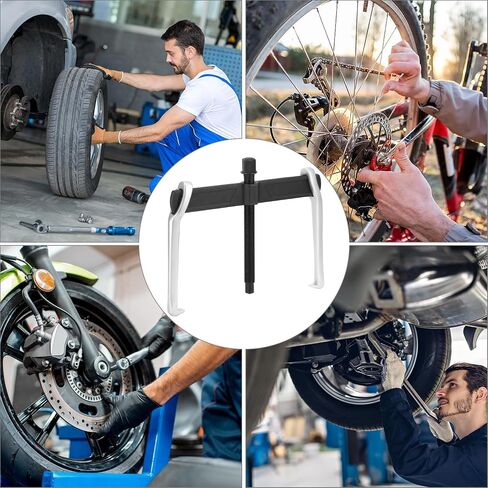 QWORK 12 Inch 2-Jaw Gear Puller - Heavy-Duty Steel Adjustable Puller Tool Separate Lifting Device for Removing Pulley Flywheel Bearing in Saudi Arabia