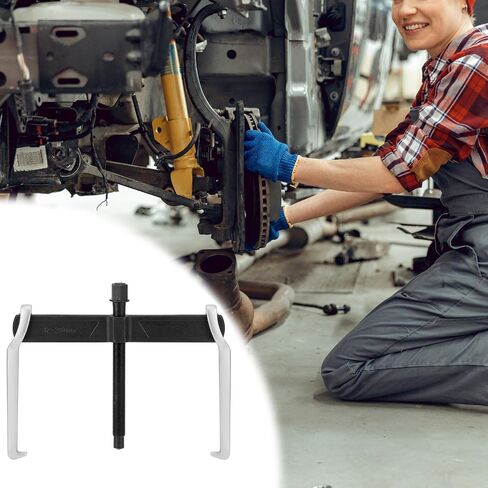 QWORK 12 Inch 2-Jaw Gear Puller - Heavy-Duty Steel Adjustable Puller Tool Separate Lifting Device for Removing Pulley Flywheel Bearing in Saudi Arabia