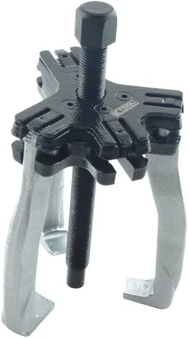 K Tool International 70307 2 Ton Gear Puller for Garages, Repair Shops and DIY, Heat-Treated, Forged, Chrome Molybdenum, 4,000 lbs., 2" to 3-1/8" Spread Range, Ratcheting Jaw, Reversible Jaws in Saudi Arabia