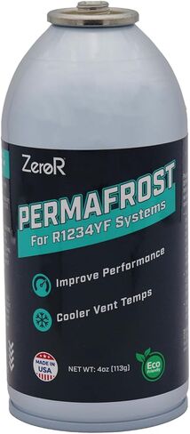ZeroR® Permafrost لأنظمة التيار المتردد R1234YF | معزز الأداء | 5 علب + صنبور ومقياس وخرطوم مقاس 12 بوصة in Kuwait
