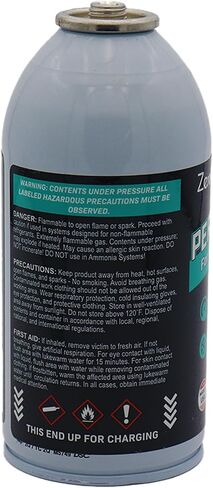 ZeroR® Permafrost لأنظمة التيار المتردد R1234YF | معزز الأداء | 5 علب + صنبور ومقياس وخرطوم مقاس 12 بوصة in Saudi Arabia