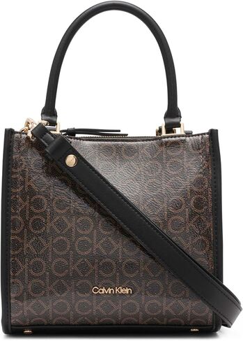 Calvin Klein Sophia Triple Compartment Crossbody, Black/Stone Multi in Saudi Arabia
