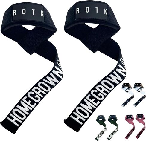 Weight Lifting Straps – 22" Padded Deadlift Wrist Straps (Pair) – Heavy-Duty Cotton Lifting Straps for Powerlifting, Gym & Strength Training in Kuwait