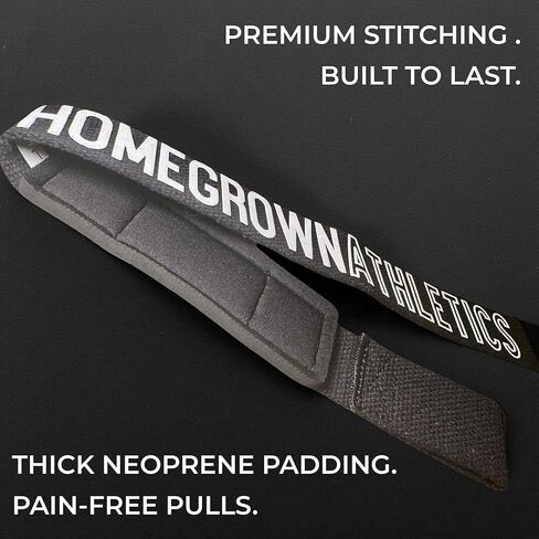 Weight Lifting Straps – 22" Padded Deadlift Wrist Straps (Pair) – Heavy-Duty Cotton Lifting Straps for Powerlifting, Gym & Strength Training in Kuwait