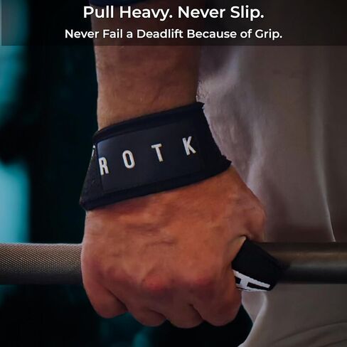 Weight Lifting Straps – 22" Padded Deadlift Wrist Straps (Pair) – Heavy-Duty Cotton Lifting Straps for Powerlifting, Gym & Strength Training in Kuwait