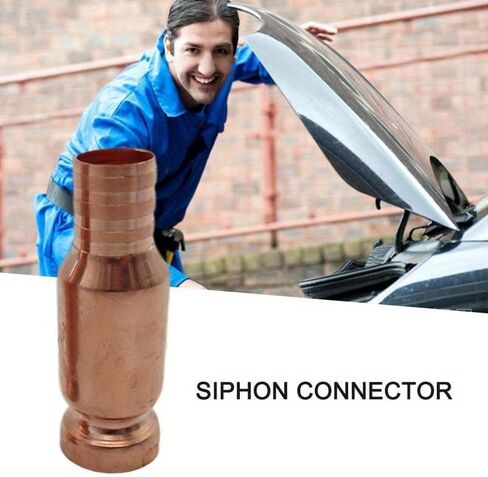 2 Pcs Red Copper Siphon Filler Oil Pump Manual Oil Suction Pipe Fittings Siphon Connector in Saudi Arabia