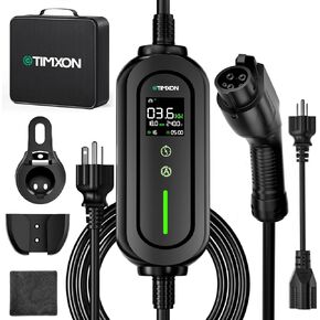 شاحن سيارة محمول من المستوى 1&2 - معتمد من ETL، شاحن EV بقوة 110 فولت - 240 فولت مع كابل 25 قدم، قابس NEMA 6-20 ومحطة شحن EV بمحول NEMA 5-15، شواحن EV احتياطية محمولة لجميع سيارات SAE J1772 in Kuwait