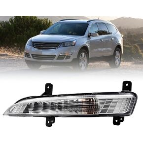 Right Turn Signal Light Assembly W/Bulb Compatible with Traverse LS LT LTZ Premier 2013-2017 Indicator Front Bumper Running Light GM2531135 23305609 in Kuwait