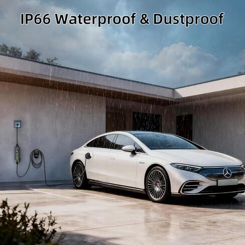 شاحن سيارة محمول من المستوى 1&2 - معتمد من ETL، شاحن EV بقوة 110 فولت - 240 فولت مع كابل 25 قدم، قابس NEMA 6-20 ومحطة شحن EV بمحول NEMA 5-15، شواحن EV احتياطية محمولة لجميع سيارات SAE J1772 in Kuwait