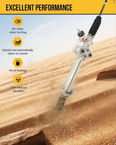 KAC Power Steering Rack and Pinion Replacement for Toyota Tundra 2007-2021 All Models, Sequoia 2008-2022 All Models, Hydraulic Rack and Pinion Assembly Replace 26-2633 in Kuwait