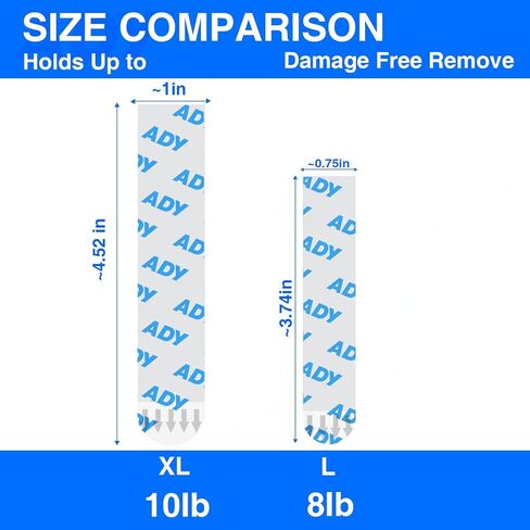 ADY Removable Double Sided Tape Heavy Duty 40 Pack, Clear Picture Hanging Strips Damage Free for Wall, Refill Adhesive Strips for Rent Room, Nano Transparent Adhesive Tape for Decor, Poster in Saudi Arabia