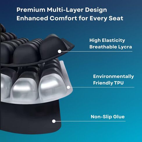 Inflatable Travel Seat Cushion for Airplane & Office – Airplane Seat Cushion for Long Flights, Portable Seat Pad for Plane Travel, Tailbone & Lower Back Pressure Relief in Saudi Arabia