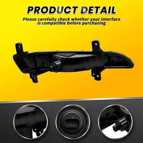 مجموعة ضوء إشارة الانعطاف الأيمن مع لمبة متوافقة مع Traverse LS LT LTZ Premier 2013-2017 مؤشر المصد الأمامي ضوء الجري GM2531135 23305609 in Kuwait