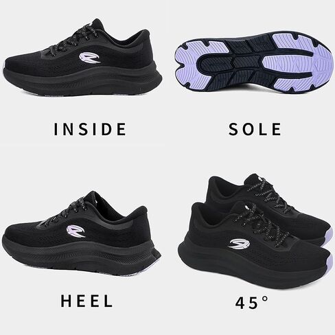 أحذية الجري النسائية من SICVEK، أحذية رياضية مبطنة ومسامية، خفيفة الوزن ومريحة للمشي للتنس لممارسة التمارين الرياضية في صالة الألعاب الرياضية in Kuwait