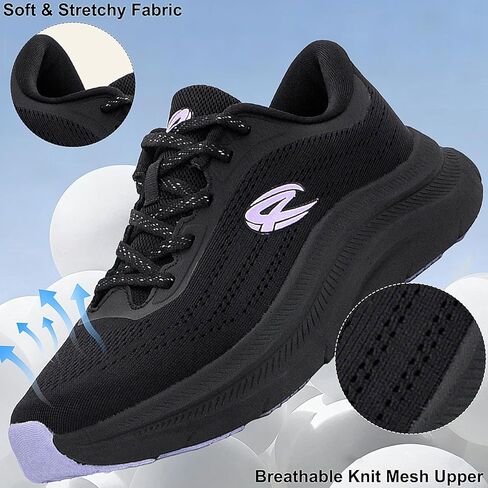 أحذية الجري النسائية من SICVEK، أحذية رياضية مبطنة ومسامية، خفيفة الوزن ومريحة للمشي للتنس لممارسة التمارين الرياضية في صالة الألعاب الرياضية in Kuwait