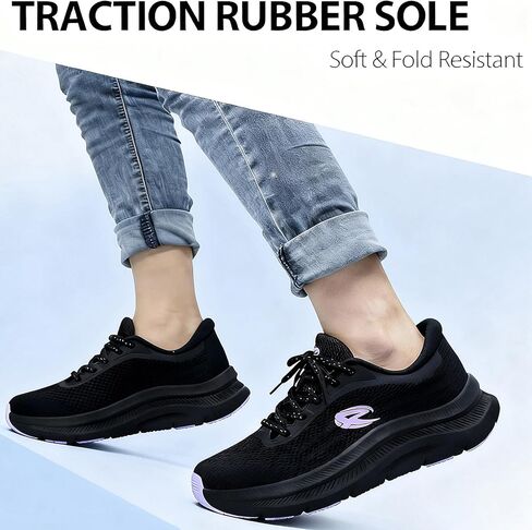 أحذية الجري النسائية من SICVEK، أحذية رياضية مبطنة ومسامية، خفيفة الوزن ومريحة للمشي للتنس لممارسة التمارين الرياضية في صالة الألعاب الرياضية in Kuwait