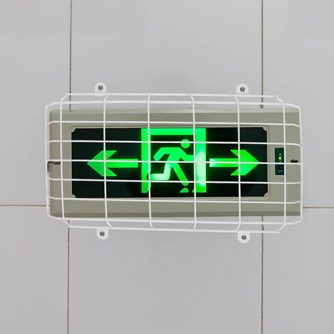 Milisten Exit Sign Protective Cage Metal Wire Guard Adjustable Emergency Light Shield for School Wall Mounted Safety Cover in Saudi Arabia