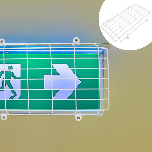 Milisten Exit Sign Protective Cage Metal Wire Guard Adjustable Emergency Light Shield for School Wall Mounted Safety Cover in Saudi Arabia