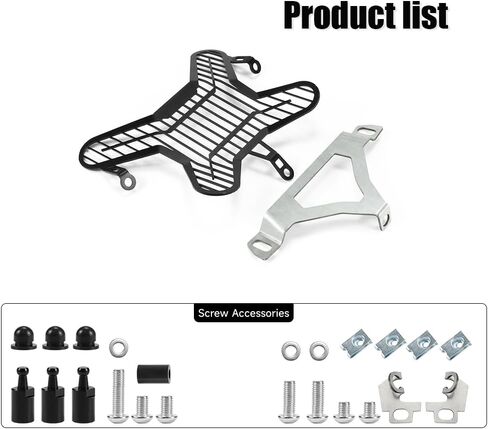 Motorcycle Light Guard Headlight Grill Protector Windsceen Cover For BMW R 1300GS R1300 GS 2023 2024 Accessories (Black Grille) in Saudi Arabia