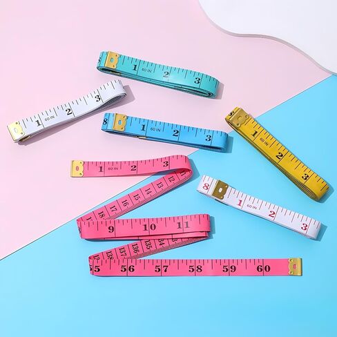 6 Pack 60-inch/150-cm*1.3cm Double Scale Rule,Tape Measure for Body Fabric Sewing Tailor Cloth Knitting Vinyl Home Craft Measurements in Saudi Arabia