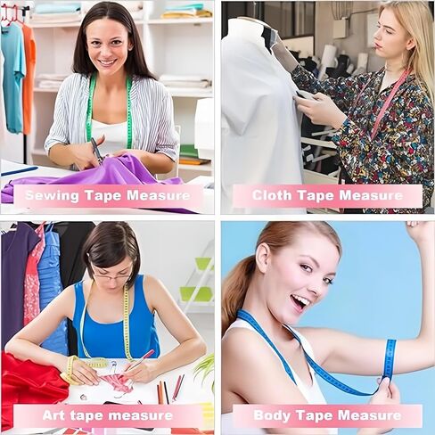 6 Pack 60-inch/150-cm*1.3cm Double Scale Rule,Tape Measure for Body Fabric Sewing Tailor Cloth Knitting Vinyl Home Craft Measurements in Saudi Arabia
