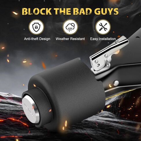 قفل المقطورة، يناسب قارنة توصيل مقاس 2 5/16 بوصة، قفل عفريت مطور من الفولاذ المقاوم للصدأ، أقفال وصلة مقطورة شديدة التحمل، مصممة للمقطورة والمركبات الترفيهية والقارب in Kuwait