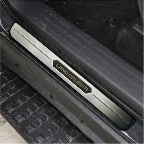 Door Sill Protector Compatible for Land Cruiser 250 Rankle 250 TRJ250W GDJ250W 2024 Car Threshold Guard(Silver) in Saudi Arabia