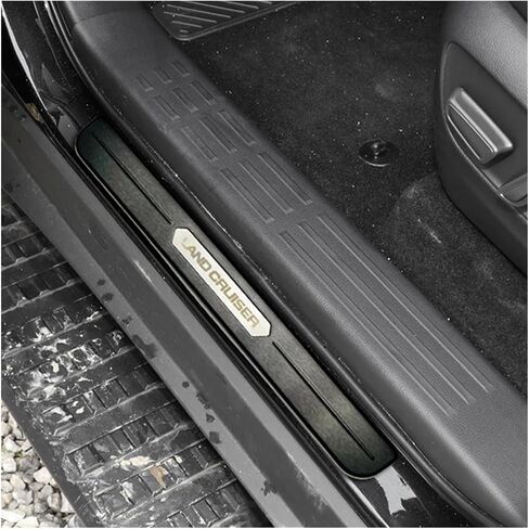 Door Sill Protector Compatible for Land Cruiser 250 Rankle 250 TRJ250W GDJ250W 2024 Car Threshold Guard(Silver) in Saudi Arabia