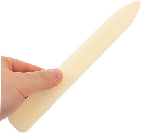 2pcs Bone Folder Tool for Paper Crafting Plastic Creaser for Bookbinding and Scoring Curved and Straight Burnishing Tools for Handmade Projects in Saudi Arabia