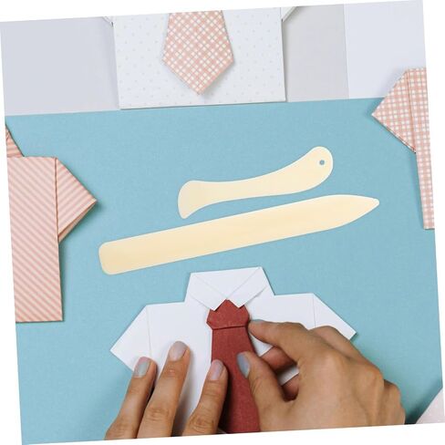 2pcs Bone Folder Tool for Paper Crafting Plastic Creaser for Bookbinding and Scoring Curved and Straight Burnishing Tools for Handmade Projects in Saudi Arabia