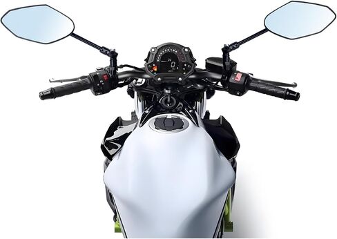 MAMIKO Universal Motorcycle Rear View Mirrors for M8 M10 Threaded Bolt Double Take Mirror Mount Compatible with Motorcycle Scooter Moped Polaris Sportsman Honda ATV Dirt Bike Cruiser in Kuwait