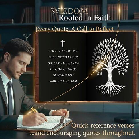 Bible Study Journal – Guided Prayer Journal with Daily Scripture Prompts & Reflections – Premium Leather Christian Gift for Faith & Spiritual Growth in Saudi Arabia
