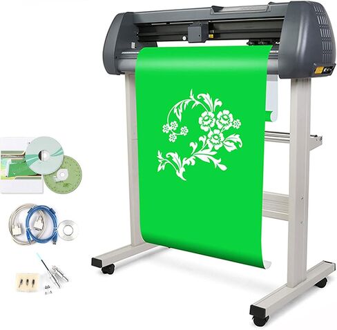 Vinyl Cutter Plotter Machine ，34 Inch Sign Making Machine with Stand for Paper Feed and Vinyl Cutting in Saudi Arabia
