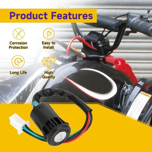 HIAORS 4 سلك دبوس مفتاح الإشعال مجموعة التبديل لتاو تاو كولستر باجا هوك Sunl أبولو Z20 DB-007 كولمان روكيتا 50cc 70cc 90cc 110cc 125cc 150cc الصينية حفرة الترابية دراجة ATV رباعية 4 ويلر أجزاء سكوتر in Kuwait