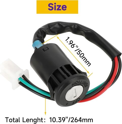 HIAORS 4 سلك دبوس مفتاح الإشعال مجموعة التبديل لتاو تاو كولستر باجا هوك Sunl أبولو Z20 DB-007 كولمان روكيتا 50cc 70cc 90cc 110cc 125cc 150cc الصينية حفرة الترابية دراجة ATV رباعية 4 ويلر أجزاء سكوتر in Kuwait