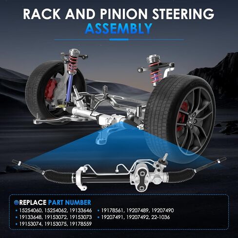 22-1000 Hydraulic Power Steering Rack and Pinion Fit for Chevrolet Silverado 1500 Classic, for GMC Sierra 1500 Classic Automotive Replacement Rack & Pinion Assembly with Outer Tie Rod Ends in Saudi Arabia