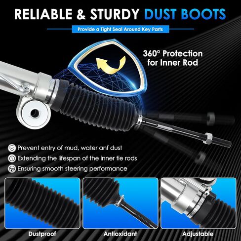 22-1000 Hydraulic Power Steering Rack and Pinion Fit for Chevrolet Silverado 1500 Classic, for GMC Sierra 1500 Classic Automotive Replacement Rack & Pinion Assembly with Outer Tie Rod Ends in Saudi Arabia