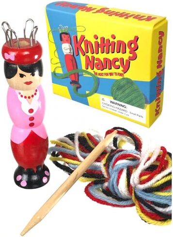 الحياكة الفرنسية نانسي - دمية خشبية قديمة من خيوط الحياكة in Kuwait